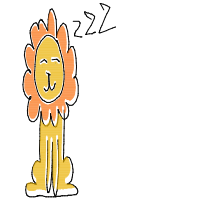 sleeping lion drawing by lucy in Artbitrator