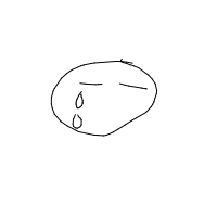 crying face drawing by wenz in Artbitrator