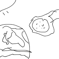 meteor approaching earth drawing by lewis10 in Artbitrator