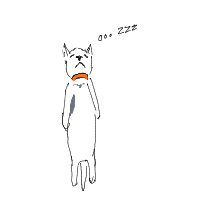 sleeping cat drawing by dinomoney in Artbitrator