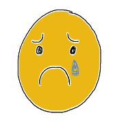 sad face drawing by xw31rdc0r3x in Artbitrator