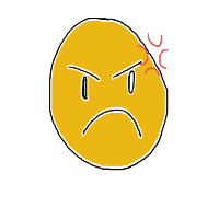 angry face drawing by xw31rdc0r3x in Artbitrator