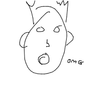 surprised face drawing by nigger123 in Artbitrator