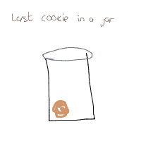 last cookie in jar drawing by nigger123 in Artbitrator