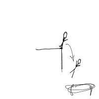 person falling over drawing by dinomoney in Artbitrator