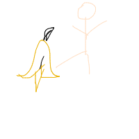slipping on banana peel drawing by guest-skyk0cemv in Artbitrator