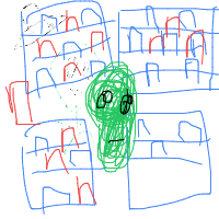 alien at grocery store drawing by guest-skyk0cemv in Artbitrator