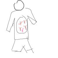 butterflies in stomach drawing by guest-skyk0cemv in Artbitrator