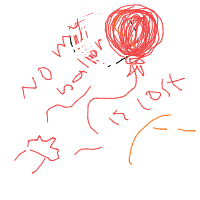 balloon floating away drawing by chaa in Artbitrator