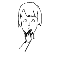 hand on chin drawing by vampiremey in Artbitrator