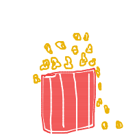 popcorn overflowing drawing by seker in Artbitrator