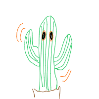 dancing cactus drawing by gamer in Artbitrator