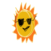 sun wearing sunglasses drawing by gamer in Artbitrator