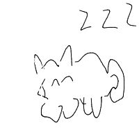 sleepy dog drawing by cooms in Artbitrator