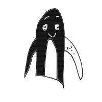 excited penguin drawing by galactictio in Artbitrator