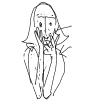 hand on chin drawing by jaxyhan in Artbitrator