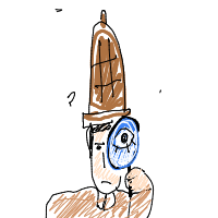detective with magnifying glass drawing by jaxyhan in Artbitrator
