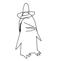 penguin with a hat drawing by vanglock in Artbitrator