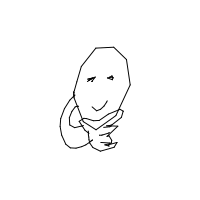 hand on chin drawing by vanglock in Artbitrator