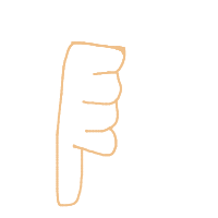 thumbs down drawing by mwresia in Artbitrator