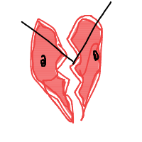 broken heart drawing by mwresia in Artbitrator