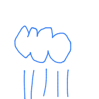 rain cloud drawing by mwresia in Artbitrator