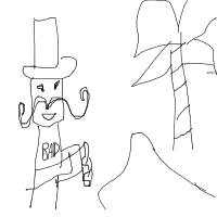 villain on vacation drawing by mwresia in Artbitrator