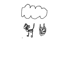 raining cats and dogs drawing by mwresia in Artbitrator