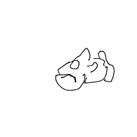 grumpy fish drawing by flea in Artbitrator