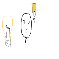light bulb moment drawing by mwresia in Artbitrator