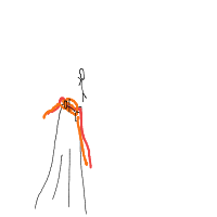 volcano sacrifice drawing by mwresia in Artbitrator