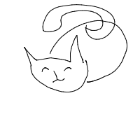 sleeping cat drawing by j3sss in Artbitrator