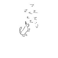 sleeping cat drawing by milonuko in Artbitrator