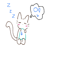 sleeping cat drawing by be_bot28 in Artbitrator