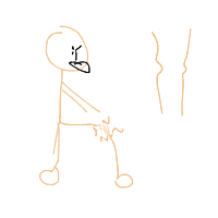 break a leg drawing by buddahlol in Artbitrator
