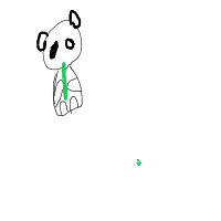 panda eating bamboo drawing by lyly in Artbitrator