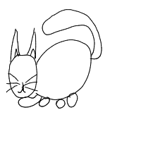 sleeping cat drawing by sisiluca in Artbitrator