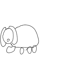 sleepy dog drawing by sisiluca in Artbitrator