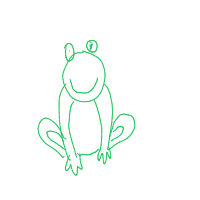 happy frog drawing by sisiluca in Artbitrator