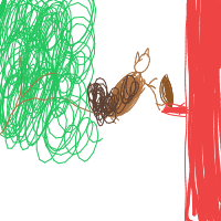 squirrel stealing food drawing by sisiluca in Artbitrator