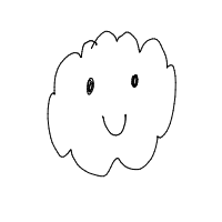 cloud with face drawing by cupcake in Artbitrator