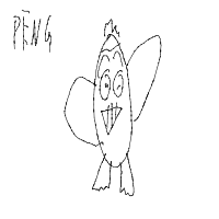 excited penguin drawing by jyzyxx in Artbitrator