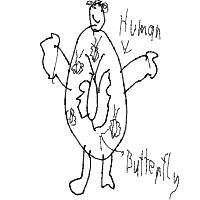 butterflies in stomach drawing by jyzyxx in Artbitrator