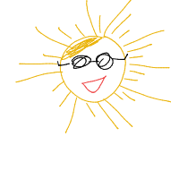 sun wearing sunglasses drawing by venu in Artbitrator