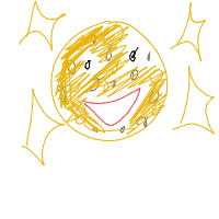 moon smiling drawing by venu in Artbitrator