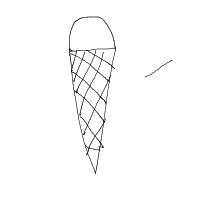 ice cream cone drawing by probished in Artbitrator