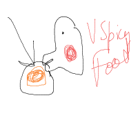 spicy food drawing by probished in Artbitrator
