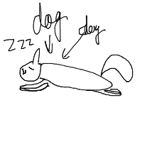 sleepy dog drawing by probished in Artbitrator