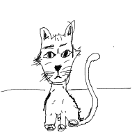 cat drawing by Jacob in Artbitrator