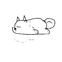 sleepy dog drawing by geojim69 in Artbitrator
